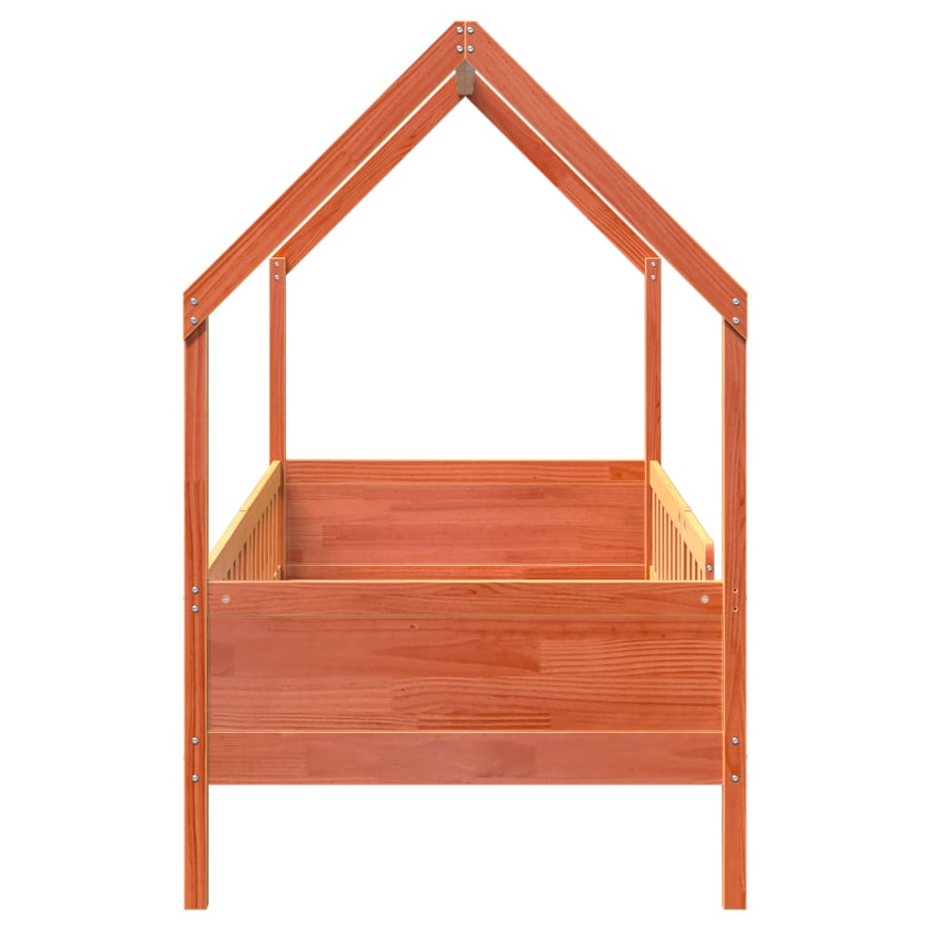 Lit Cabane Maison Marron Cire - Tiago