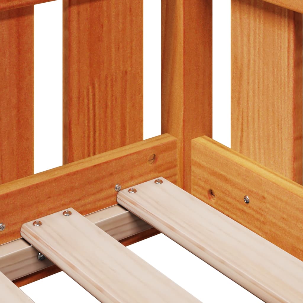 Lit Cabane Marron Cire Maison - Lola