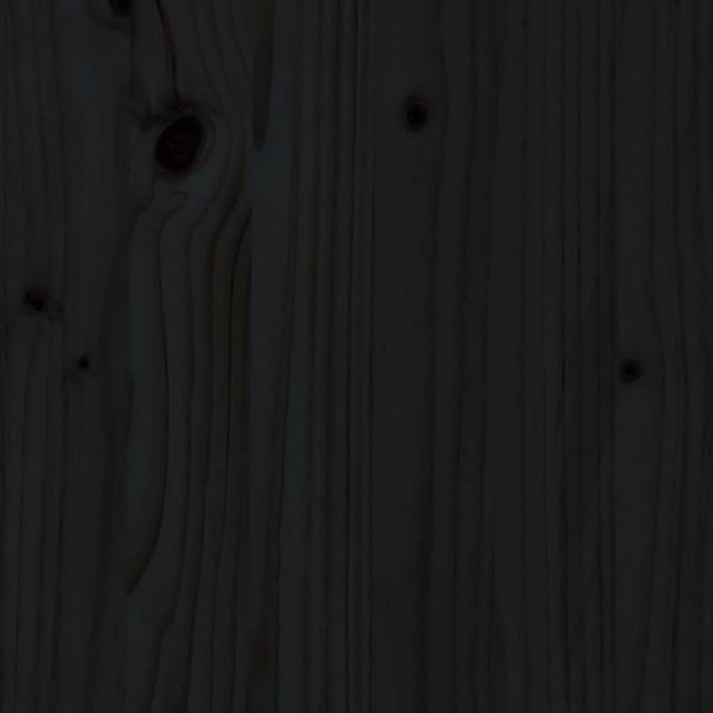 Lit Cabane Marron Noir avec Tiroirs - Lalie
