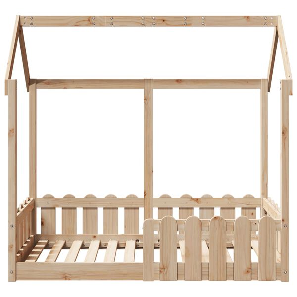 Lit Cabane Marron Clair Maison - Lola
