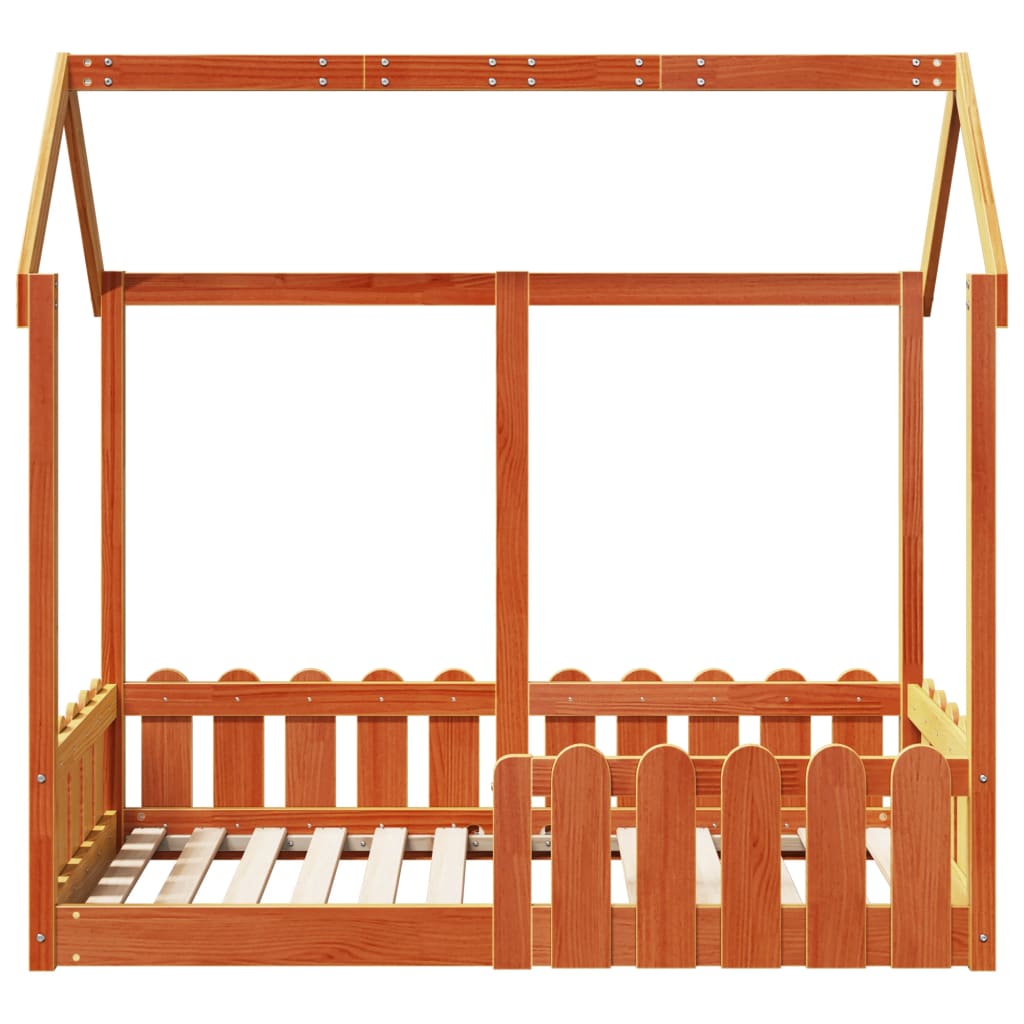 Lit Cabane Marron Cire Maison - Lola