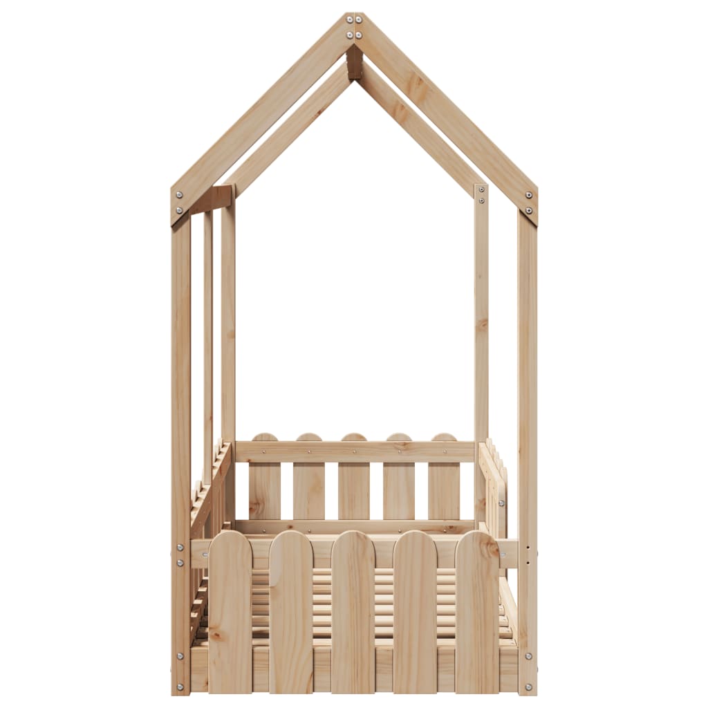 Lit Cabane Marron Clair Maison - Lola